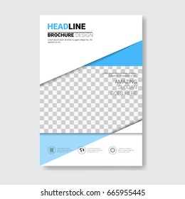 Template Design Brochure, Annual Report, Magazine, Poster, Corporate Presentation, Portfolio, Flyer With Copy Space Vector Illustration