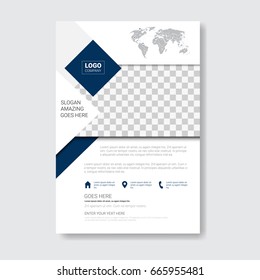 Template Design Brochure, Annual Report, Magazine, Poster, Corporate Presentation, Portfolio, Flyer With Copy Space Vector Illustration