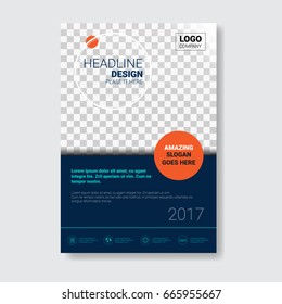 Template Design Brochure, Annual Report, Magazine, Poster, Corporate Presentation, Portfolio, Flyer With Copy Space Vector Illustration