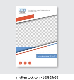 Template Design Brochure, Annual Report, Magazine, Poster, Corporate Presentation, Portfolio, Flyer With Copy Space Vector Illustration