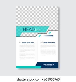 Folleto de diseño de plantillas, informe anual, revista, cartel, presentación corporativa, portafolio, volante con iluminación de vectores de espacio de copia