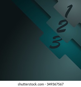 Template design. Brochure with dark blue colors. Flyer template.