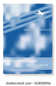Template of design of the brochure, flyer.