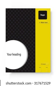 Template of design of the brochure, flyer.