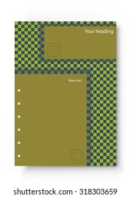 Template of design of the brochure, flyer.