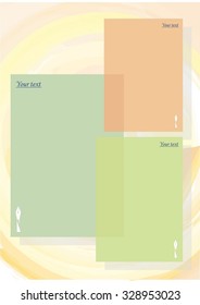 Template of design of the brochure, flyer.