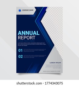 Template design for brochure, flyer, annual report with modern concept and easy to edit