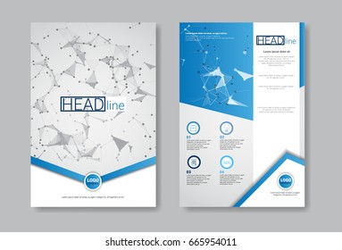 Folleto de diseño de plantilla, Informe anual, revista, póster, colección de presentaciones corporativas, portafolio, volante con iluminación vectorial de espacio