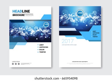 Template Design Brochure Set, Annual Report, Magazine, Poster, Corporate Presentation Collection, Portfolio, Flyer With Copy Space Vector Illustration