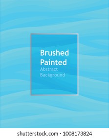 template design brushed painted abstract line background blue line