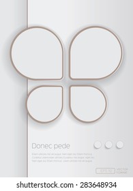 Template design for business background and web site - Vector Design Concept