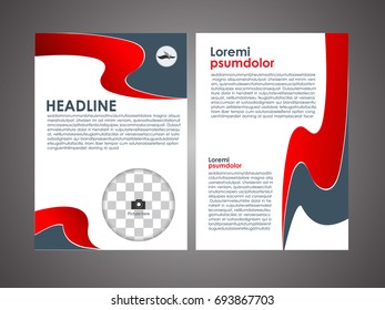 template design. For business brochure, leaflet or magazine cover