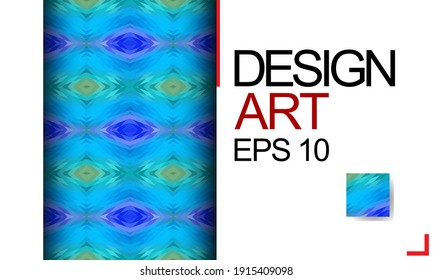 Template for design, business card, invitation. Suitable for social media posts, mobile apps, cards, invitations, banners design and web. Colorful mosaic covers design. Minimal geometric pattern.