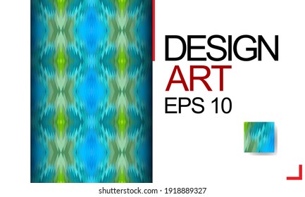 Template for design, business card, invitation. Suitable for social media posts, mobile apps, cards, invitations, banners design and web. Colorful mosaic covers design. Minimal geometric pattern.