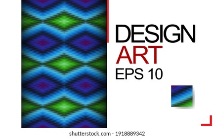 Template for design, business card, invitation. Suitable for social media posts, mobile apps, cards, invitations, banners design and web. Colorful mosaic covers design. Minimal geometric pattern.