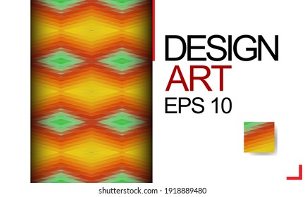 Template for design, business card, invitation. Suitable for social media posts, mobile apps, cards, invitations, banners design and web. Colorful mosaic covers design. Minimal geometric pattern.