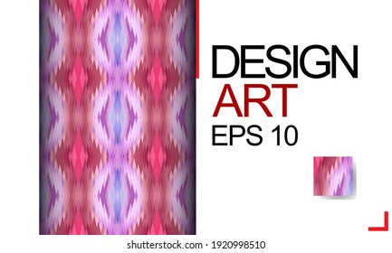 Template for design, business card, invitation. Suitable for social media posts, mobile apps, cards, invitations, banners design and web. Colorful mosaic covers design. Minimal geometric pattern.