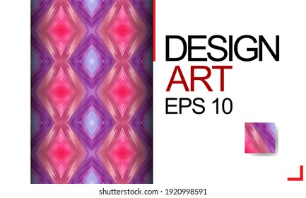 Template for design, business card, invitation. Suitable for social media posts, mobile apps, cards, invitations, banners design and web. Colorful mosaic covers design. Minimal geometric pattern.