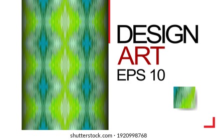Template for design, business card, invitation. Suitable for social media posts, mobile apps, cards, invitations, banners design and web. Colorful mosaic covers design. Minimal geometric pattern.