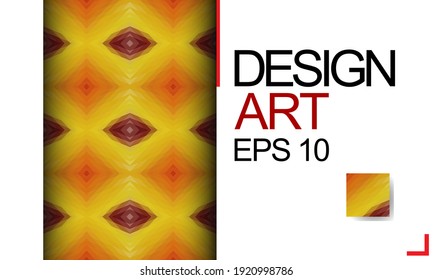 Template for design, business card, invitation. Suitable for social media posts, mobile apps, cards, invitations, banners design and web. Colorful mosaic covers design. Minimal geometric pattern.