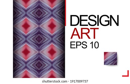 Template for design, business card, invitations. Suitable for social media posts, mobile apps, postcards, banner designs, and the web. Colorful mosaic covers design. Minimal geometric pattern.