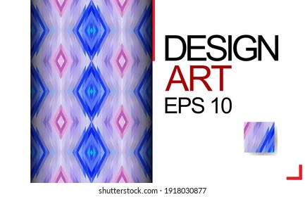 Template for design, business card, invitations. Suitable for social media posts, mobile apps, postcards, banner designs, and the web. Colorful mosaic covers design. Minimal geometric pattern.