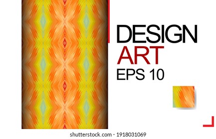 Template for design, business card, invitations. Suitable for social media posts, mobile apps, postcards, banner designs, and the web. Colorful mosaic covers design. Minimal geometric pattern.