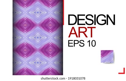 Template for design, business card, invitations. Suitable for social media posts, mobile apps, postcards, banner designs, and the web. Colorful mosaic covers design. Minimal geometric pattern.