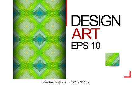 Template for design, business card, invitations. Suitable for social media posts, mobile apps, postcards, banner designs, and the web. Colorful mosaic covers design. Minimal geometric pattern.
