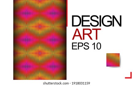 Template for design, business card, invitations. Suitable for social media posts, mobile apps, postcards, banner designs, and the web. Colorful mosaic covers design. Minimal geometric pattern.