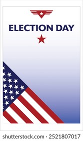 template design to celebrate election day of America