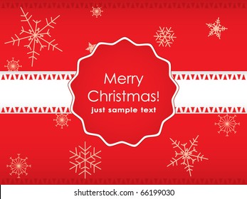 Template design for christmas card