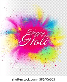 Template design for colorful festival event. Colored powder vector. Suitable for poster designs, banners, invitations.