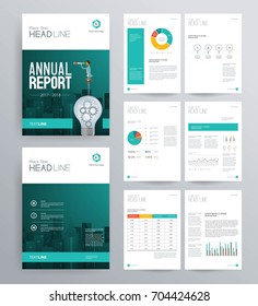  template design for company profile ,annual report , brochure , flyer  ,and page layout with business infographic element, A 4 size, vector editable