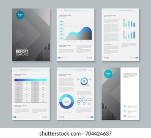  template design for company profile ,annual report , brochure , flyer  ,and page layout with business infographic element, A 4 size, vector editable