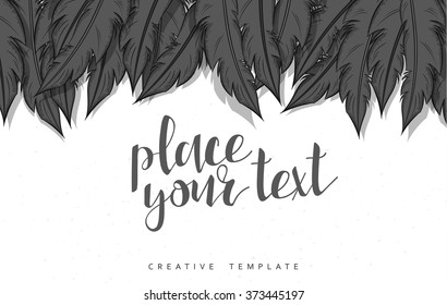 Template design concept sketch illustration for marketing. Concept mockup for Web banner and promotional. Design modern template for printing postcard, poster and presentation. Conceptual background.