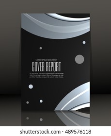 Template design for cover. Banner in A4 size. Abstract background. Vector, illustration.