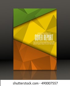 Template design for cover. Banner in A4 size. Abstract background. Vector, illustration.