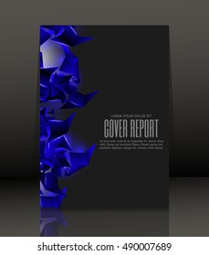 Template design for cover. Banner in A4 size. Abstract background. Vector, illustration.