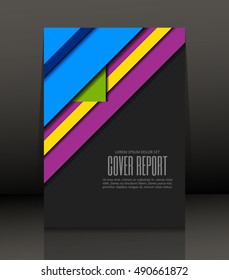 Template design for cover. Banner in A4 size. Abstract background. Vector, illustration.
