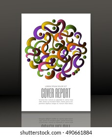 Template design for cover. Banner in A4 size. Abstract background. Vector, illustration.
