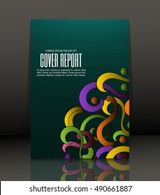Template design for cover. Banner in A4 size. Abstract background. Vector, illustration.
