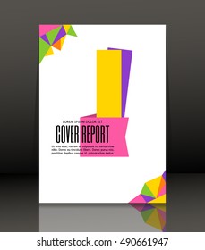 Template design for cover. Banner in A4 size. Abstract background. Vector, illustration.
