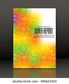 Template design for cover. Banner in A4 size. Abstract background. Vector, illustration.

