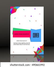 Template design for cover. Banner in A4 size. Abstract background. Vector, illustration.