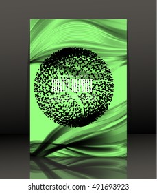 Template design for cover. Banner in A4 size. Abstract background. Vector, illustration.