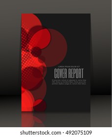 Template design for cover. Banner in A4 size. Abstract background. Vector, illustration.