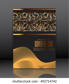 Template design for cover. Banner in A4 size. Abstract background. Vector, illustration.
