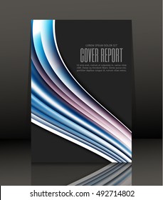 Template design for cover. Banner in A4 size. Abstract background. Vector, illustration.
