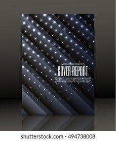 Template design for cover. Banner in A4 size. Abstract background. Vector, illustration.